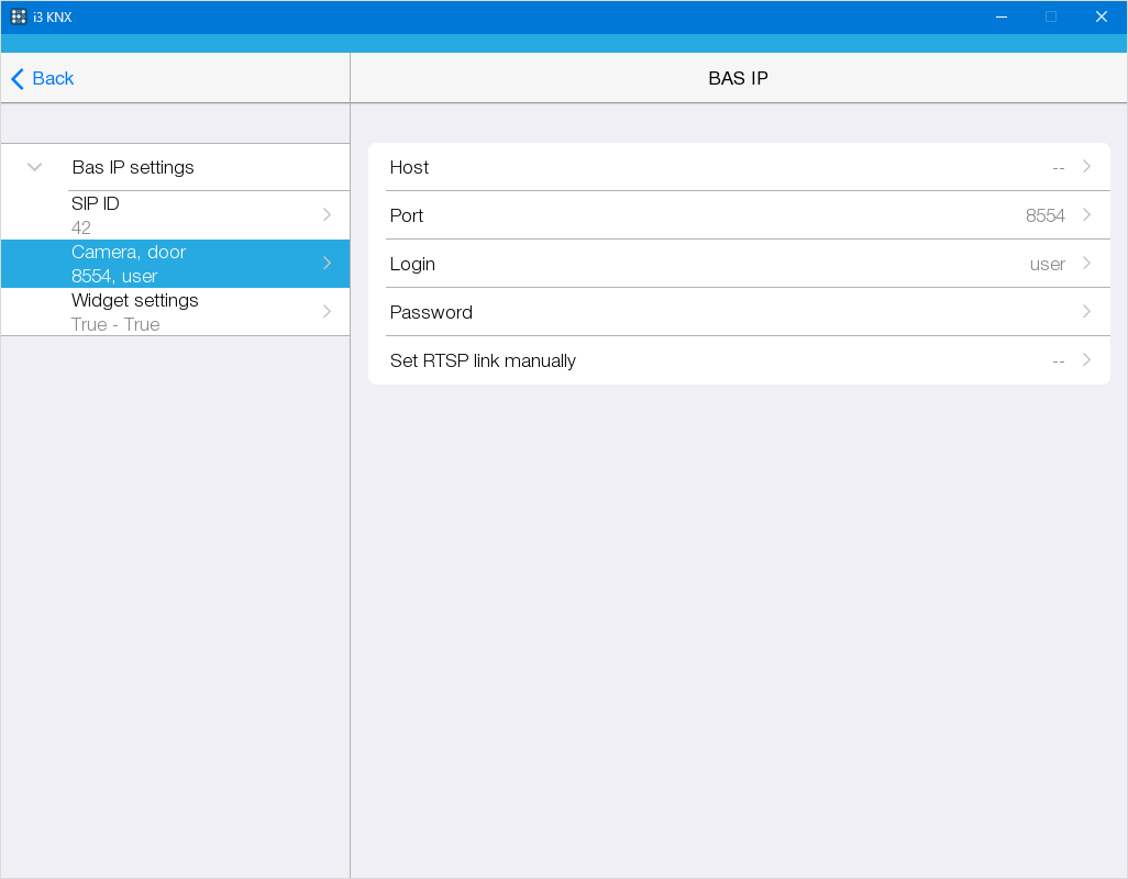 I3 KNX SIP Server — for iRidium developers