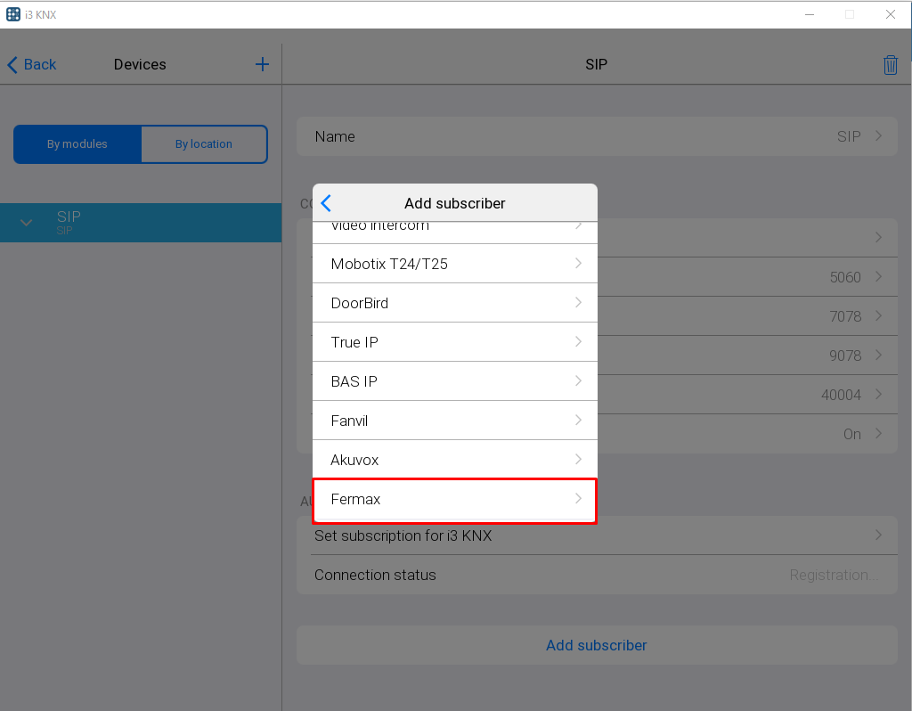 I3 KNX SIP Server — for iRidium developers