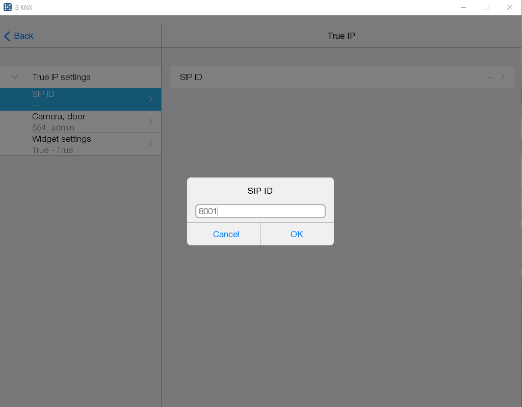 I3 KNX SIP Server — for iRidium developers